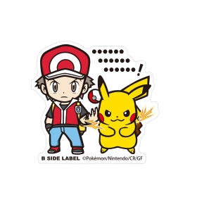 【EC用】B-SIDE LABELポケモンステッカーBIG レッド&ピカチュウ