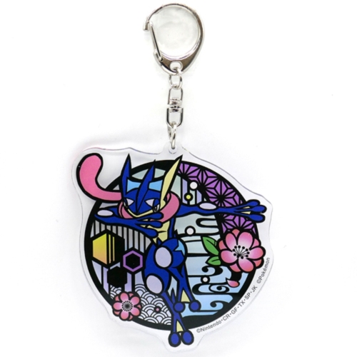切り絵シリーズ　アクリルキーホルダー　ゲッコウガ