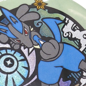 切り絵シリーズ キラキラ缶バッジ ルカリオ