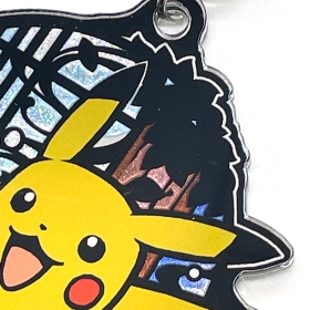 切り絵シリーズ グリッターキーホルダー ピカチュウB