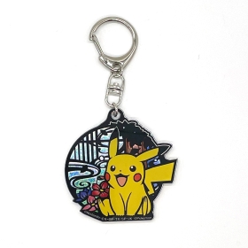 切り絵シリーズ グリッターキーホルダー ピカチュウB