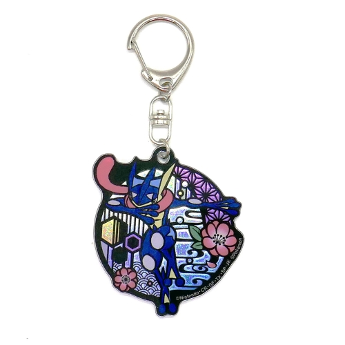 切り絵シリーズ　グリッターキーホルダー　ゲッコウガ