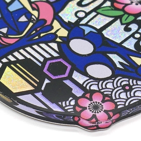 切り絵シリーズ グリッターキーホルダー ゲッコウガ
