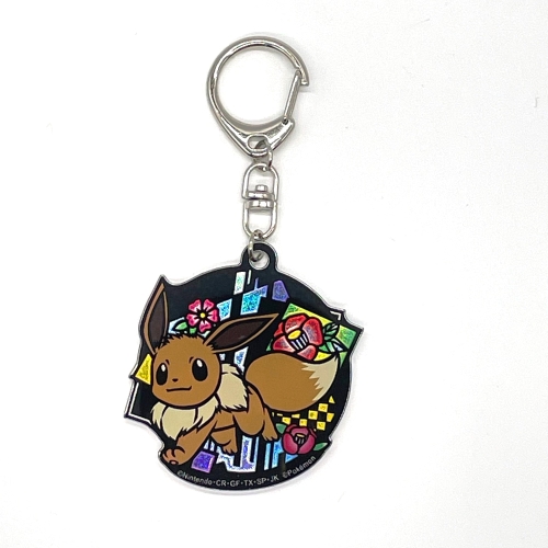 切り絵シリーズ　グリッターキーホルダー　イーブイB