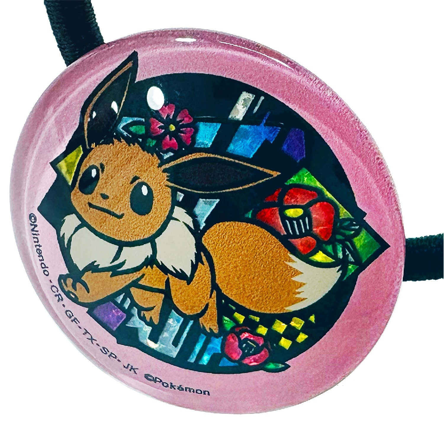 切り絵シリーズ　キラキラヘアゴム　イーブイ
