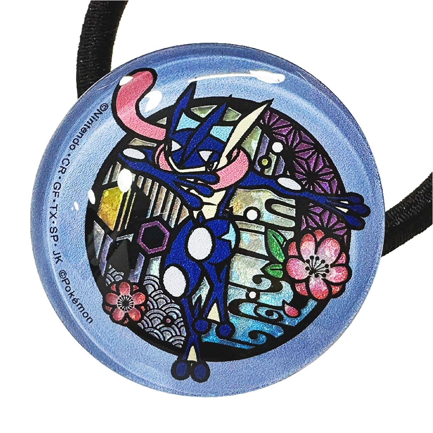 切り絵シリーズ　キラキラヘアゴム　ゲッコウガ
