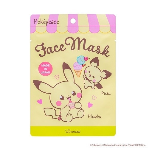 ポケピースフェイスマスク　ピカチュウ＆ピチュー