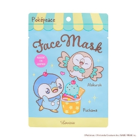 ポケピースフェイスマスク　ポッチャマ＆モクロー