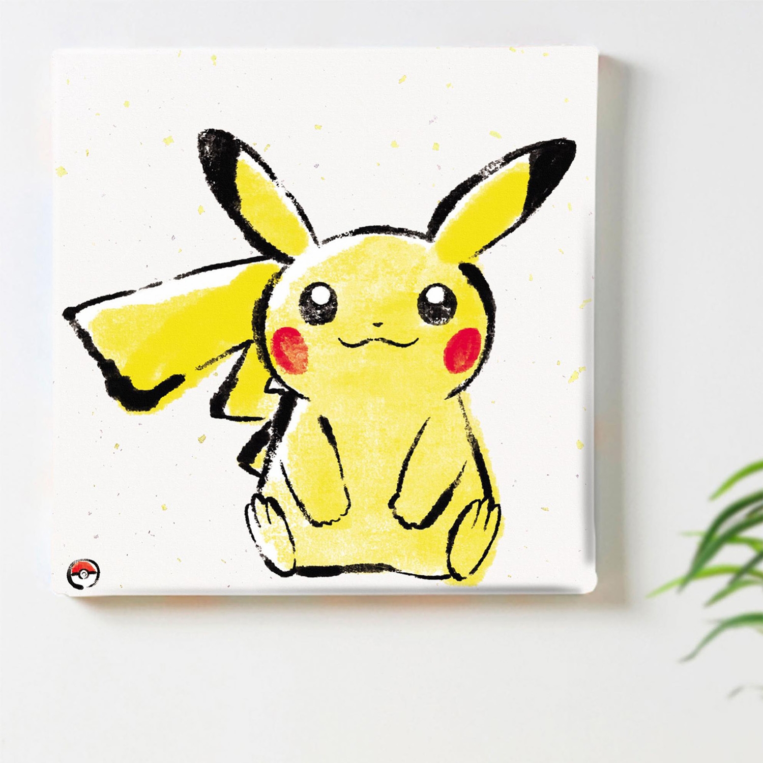 アートパネル　筆書き　ピカチュウ