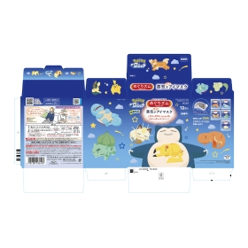 めぐりズム 蒸気でホットアイマスク Pokémon Sleep 12枚入 無香料