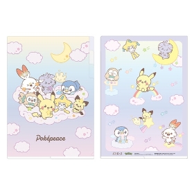 3ポケットクリアファイル　ポケピース　スターリーナイトシリーズ
