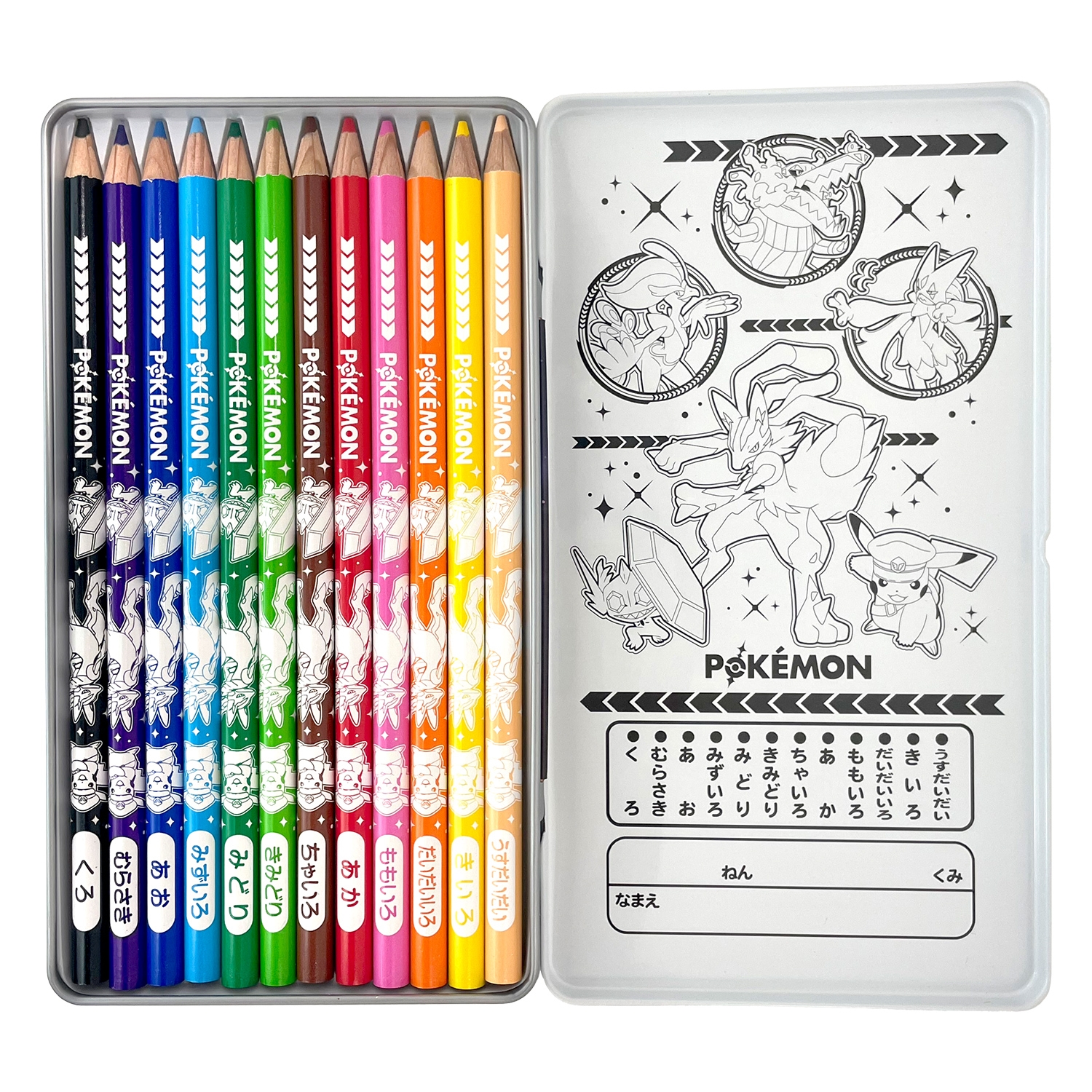 色えんぴつ12色（2026年新学期） ｜【公式】ポケモンセンターオンライン