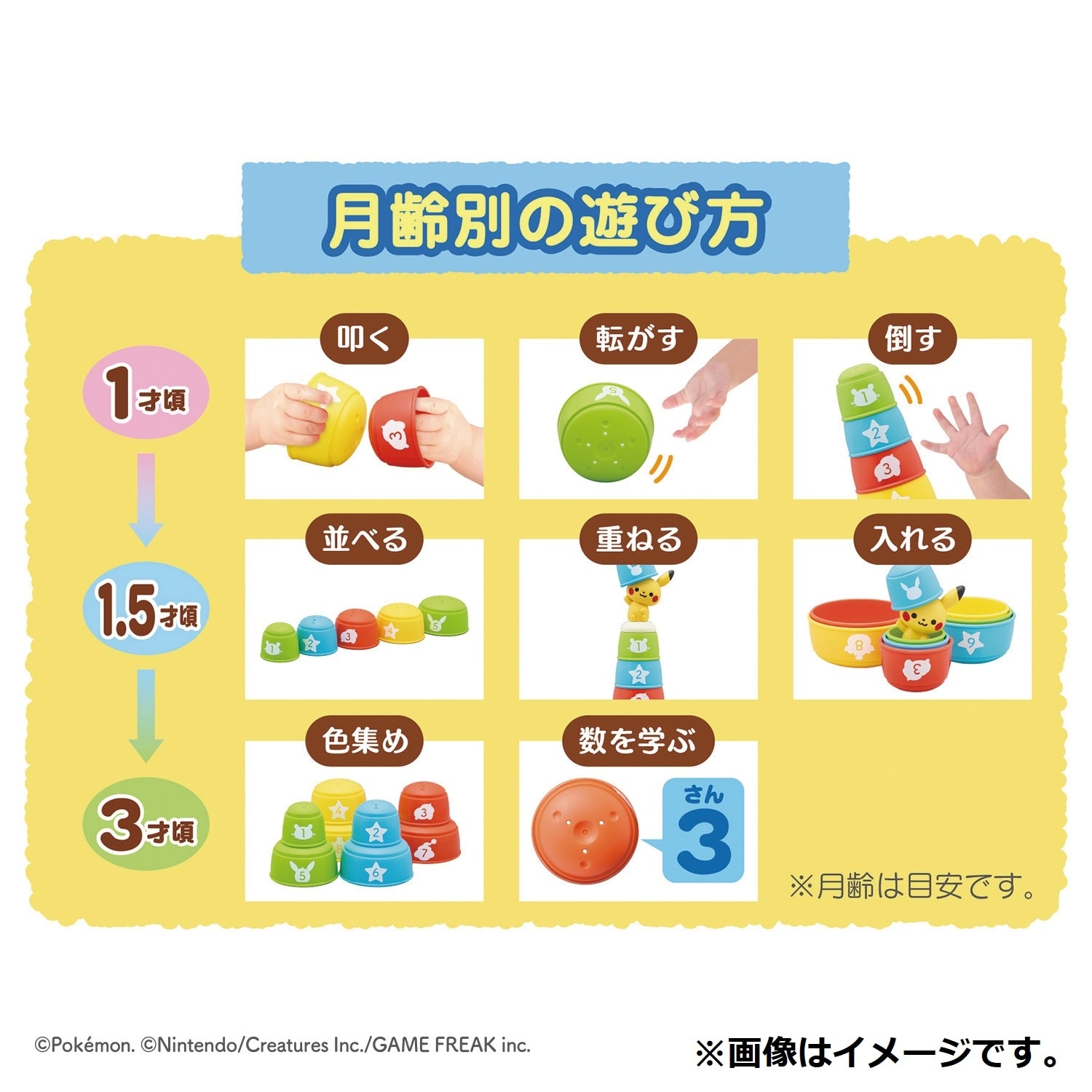 モンポケ　コップがさね