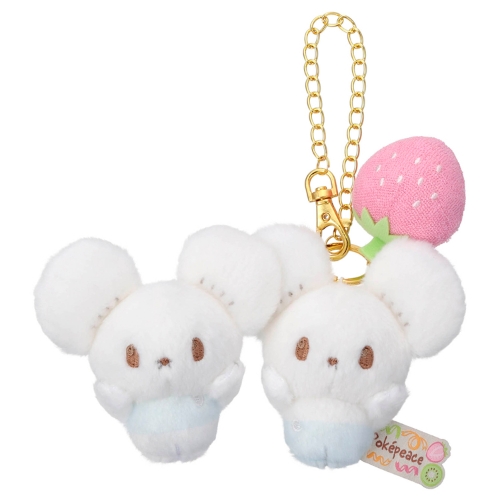 ポケピース／ぬいぐるみチェーン付マスコット（カラフルVer.）／ワッカネズミ