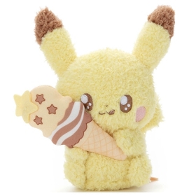 【超お買い得！】 ポケピース／ぬいぐるみ（スイーツVer.）／ピカチュウ ｜【公式 ぬいぐるみ