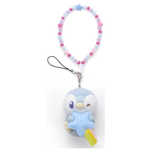 ポケモンセンター　キモチキャッチ　ポッチャマぬいぐるみ　ポケモンタイムストラップ ポケピース／ぬいぐるみストラップ（ほしぞらver.）／ポッチャマ