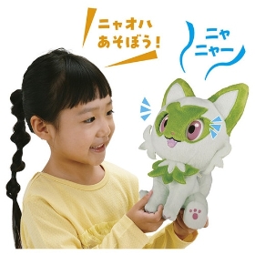 なでてみつめて♪ぱちくりニャオハ