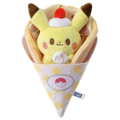 ポケピース くるくるクレープぬいぐるみ ピカチュウ