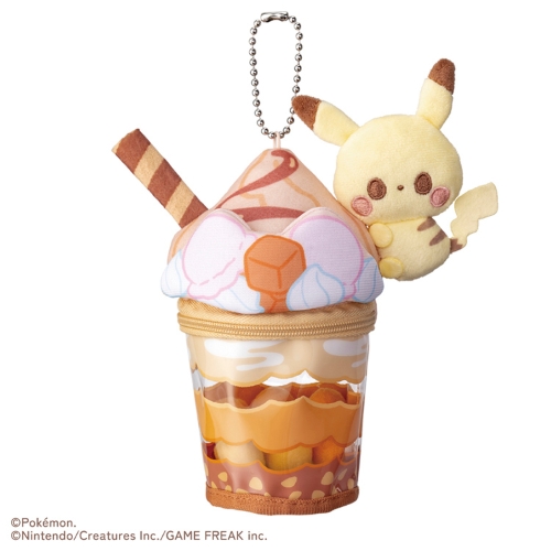 ポケピース　ピカチュウのキャラメルパフェぬいぐるみチャーム