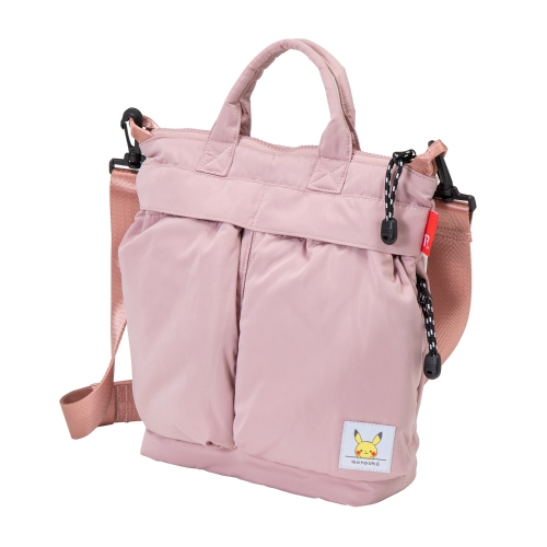 モンポケ　ルートート　スクエアパフトート　ピンク