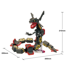 ナノブロック 黒いレックウザ エクストリームDX