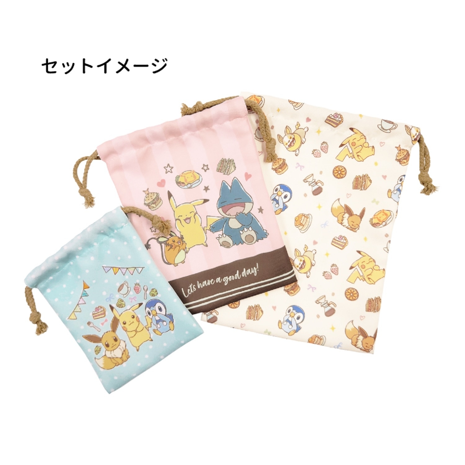 ポケモン フェイラー　ハッピースウィーツ　巾着 フェイラー×ポケモン ハッピースウィーツ 巾着｜Yahoo!フリマ