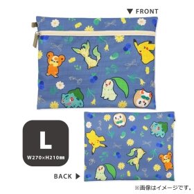 3連ポーチ　ボタニカル