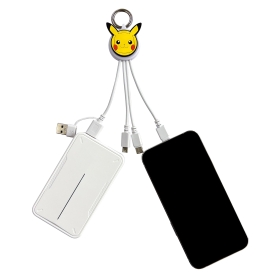 3in2 マルチ充電ケーブル ピカチュウ