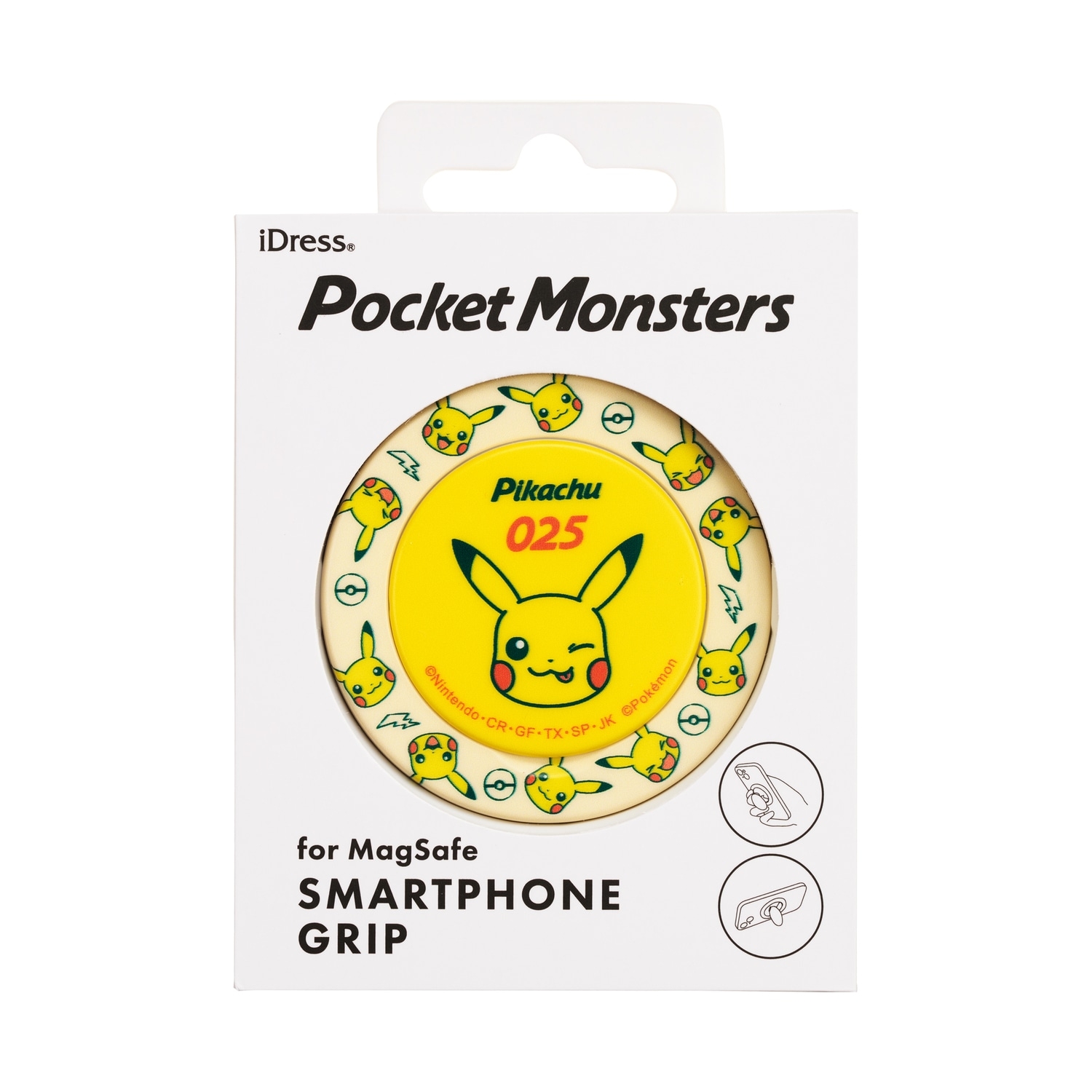 MagSafe対応スマートフォングリップ　ピカチュウ