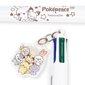 チャーム付き4色ボールペン ポケピース ｜【公式】ポケモンセンター