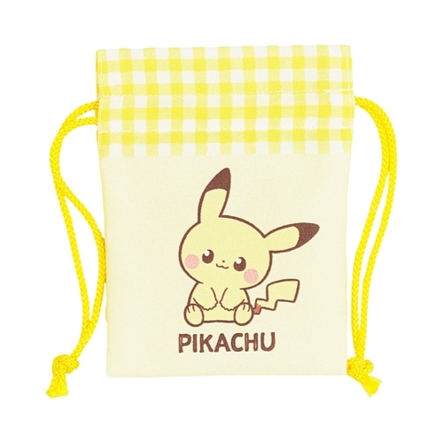豆巾着　ピカチュウ　ポケピース