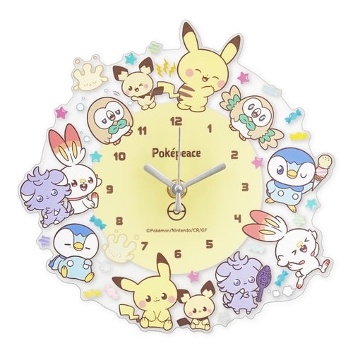 アクリル壁掛け時計　ポケピース