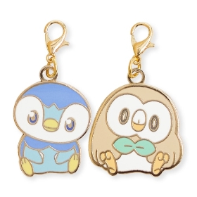 メタルチャーム2個セット ポッチャマ&モクロー ポケピース