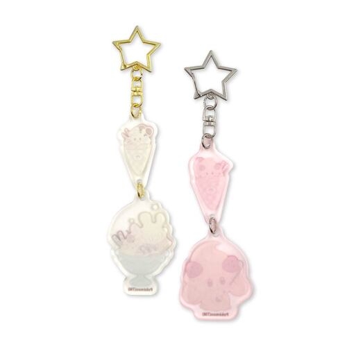 フロストアクリルキーホルダーセット　マホミル＆マホイップ　Sweets shop　ポケピース