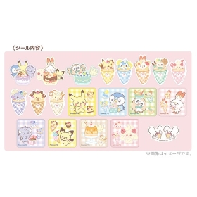 シール入りスライド缶　集合　Sweets shop　ポケピース