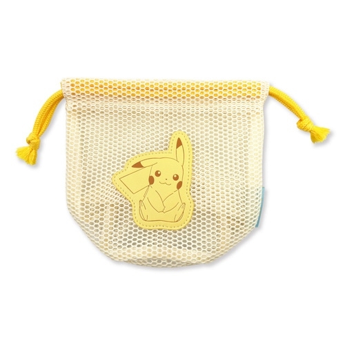 メッシュ巾着　パステル　ピカチュウ