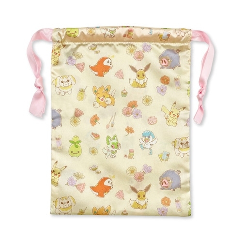 【タグ付き・未使用】 ポケセン限定 巾着バッグ Full of berries POU DOU DOU｜zora メッシュポケット巾着トートバッグ/A4対応