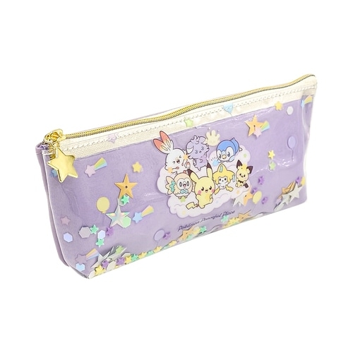 スリムポーチ　パープル　ほしぞら　ポケピース