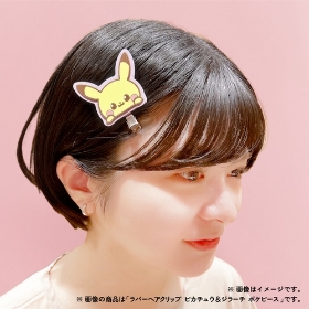 ラバーヘアクリップ　ポッチャマ＆モクロー　ポケピース