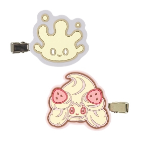 ラバーヘアクリップ　マホミル＆マホイップ　ポケピース