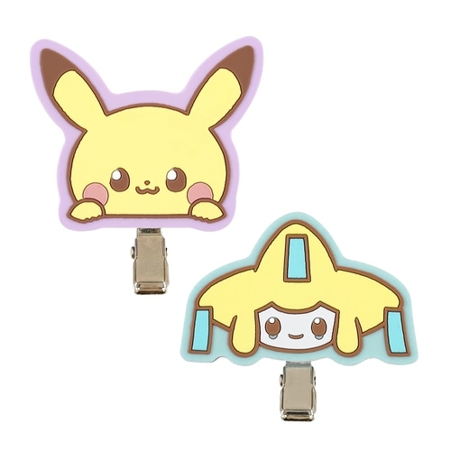 ラバーヘアクリップ　ピカチュウ＆ジラーチ　ポケピース