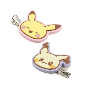 ラバーヘアクリップ　ピカチュウ＆ミミッキュ　ポケピース
