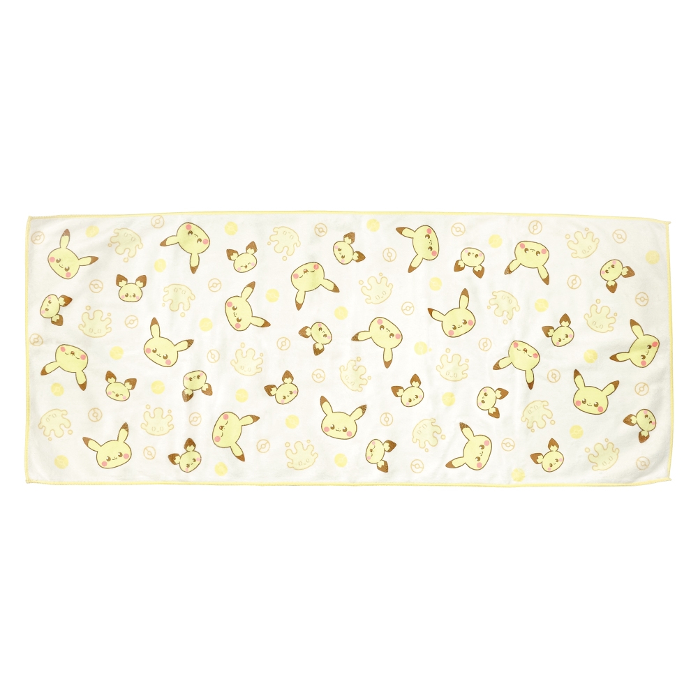 ファストドライフェイスタオル　YE　ポケピース