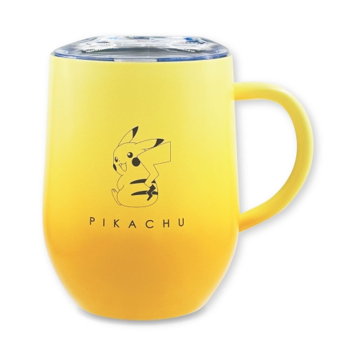 グラデーション蓋つきステンレスマグ　ピカチュウ