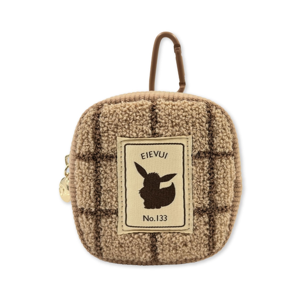 カラビナ付きミニポーチ もこもこサガラ イーブイ