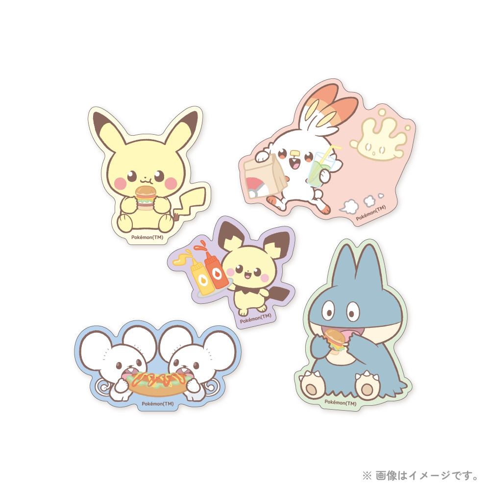 ステッカー5枚セット A ダイナー ポケピース ｜【公式】ポケモン
