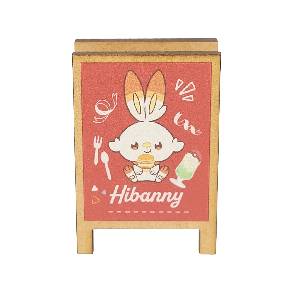 看板風クリップ　ヒバニー　ダイナー　ポケピース