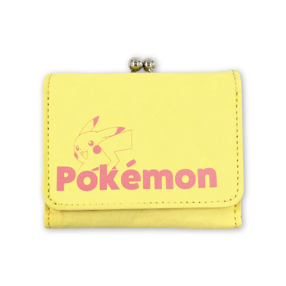 3つ折り財布　カラーロゴ　ピカチュウ