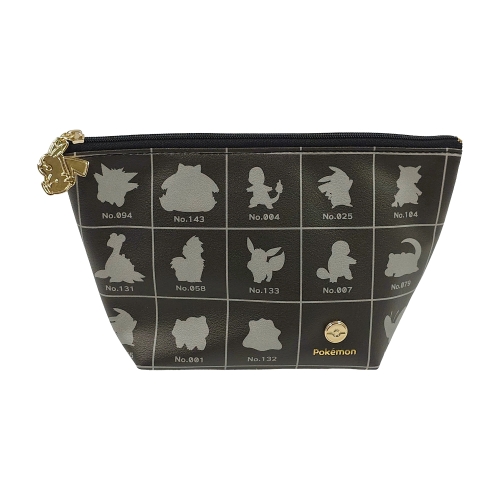 舟形ポーチ　シルエット　モノトーン