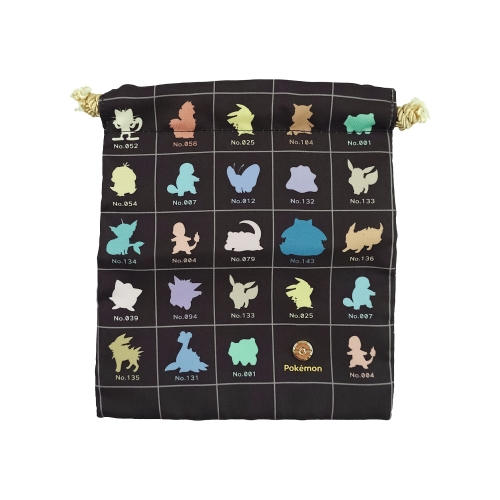 巾着　シルエット　カラフル